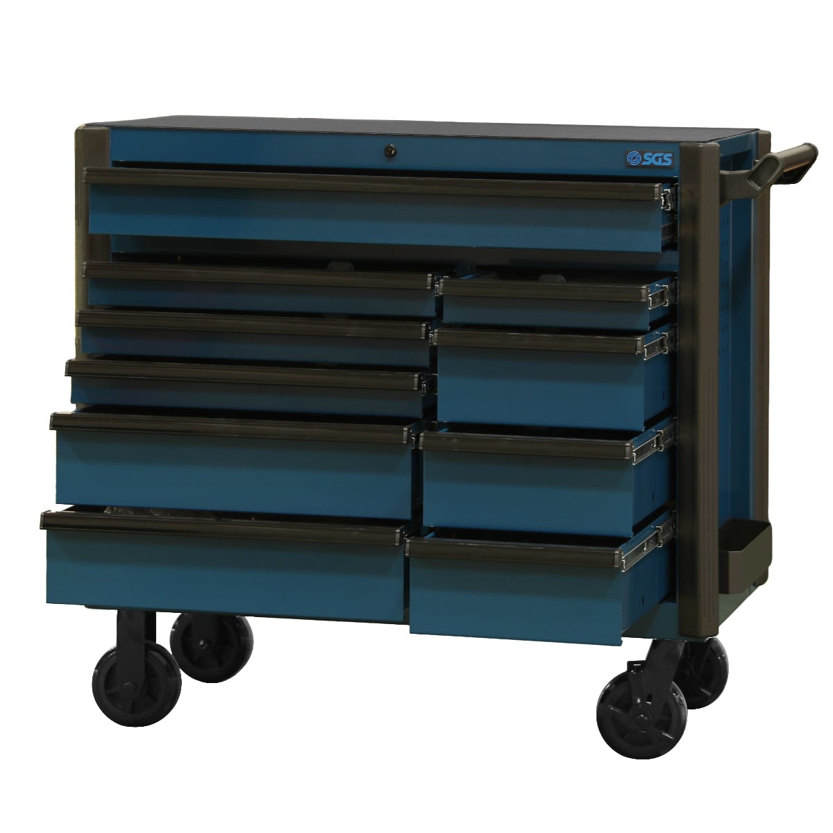 SGS 44in Roller Cabinet- 10 Drawers-Blue